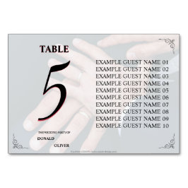 ゲイと結婚リングや輪の手 テーブルナンバー