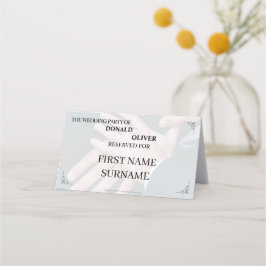 ゲイと結婚リングや輪の手 プレイスカード