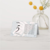 ゲイと結婚リングや輪の手 プレイスカード (裏面)