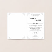 ゲイと結婚リングや輪の手 箔カード (内部)