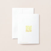 ゲイと結婚リングや輪の手 箔カード (裏面封筒付き)