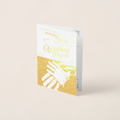 ゲイと結婚リングや輪の手 箔カード (正面)