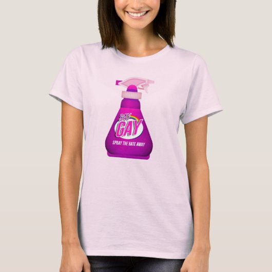 ゲイと言おうスプレー Tシャツ (正面)
