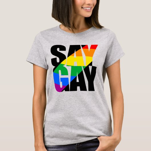 ゲイと言おう Tシャツ (正面)