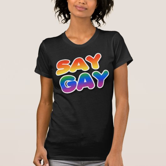 ゲイと言おうTシャツ Tシャツ (正面)