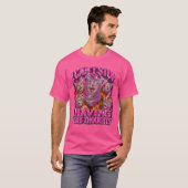ゲイな考えが頭から離れない 猫のミーム Tシャツ (正面フル)