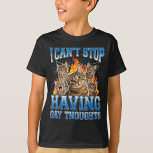 ゲイな考えが頭から離れない Tシャツ
