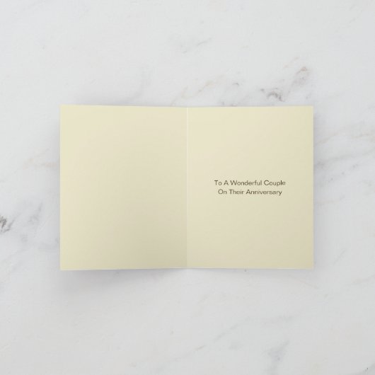 ゲイのイルカとラブハートバブルアニバーサリー カード (内部)