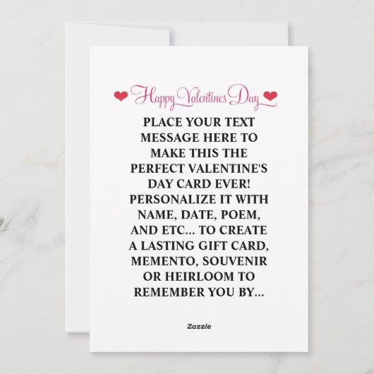 ゲイのキューピッド ツインク バレンタインデーのパーソナライズ シーズンカード (裏面)