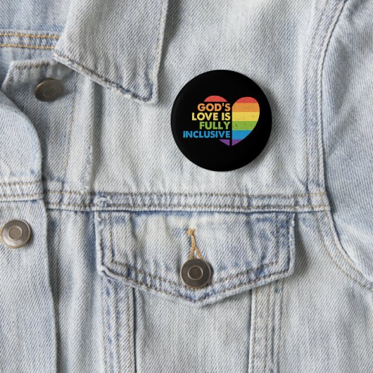 ゲイのキリスト教徒 LGBT 缶バッジ (インサイチュ)