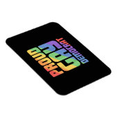 ゲイのプライド デモクラット LGBT 面白い マグネット (右側)
