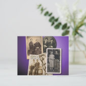 ゲイのポストカードとハンサムなヴィンテージポートレート ポストカード (スタンド正面)