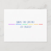 ゲイの婚約 ポストカード (正面)