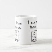 ゲイの定期テーブル名mag コーヒーマグカップ (中央)