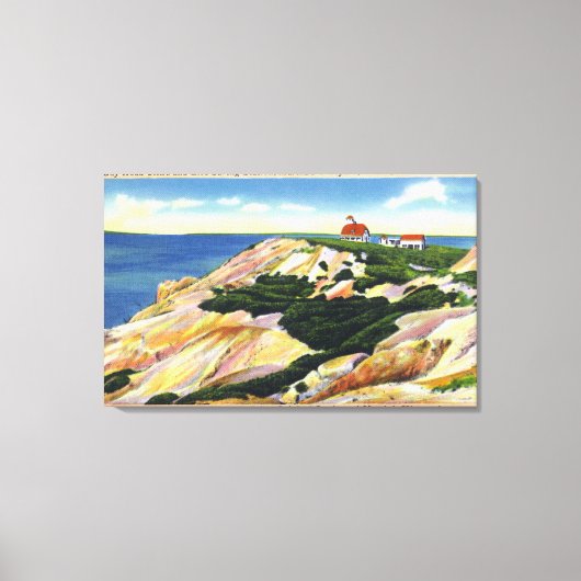 ゲイの崖とライフ救のステーションビュー キャンバスプリント (正面)