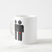 ゲイの恋人たち コーヒーマグカップ (正面左)