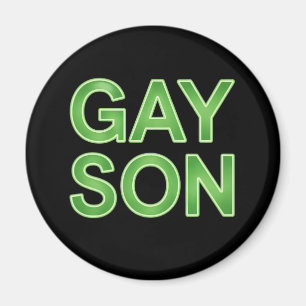 ゲイの息子がおもしろいLGBTQプライド マグネット