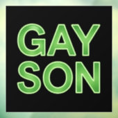 ゲイの息子が面白いLGBTQプライド ウィンドウサイン (シート3)