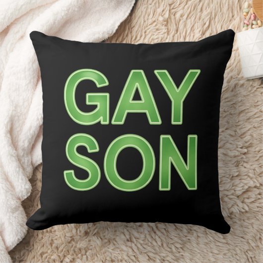 ゲイの息子が面白いLGBTQプライド クッション (ブランケット)