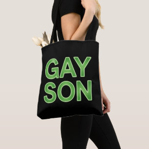 ゲイの息子が面白いLGBTQプライド トートバッグ
