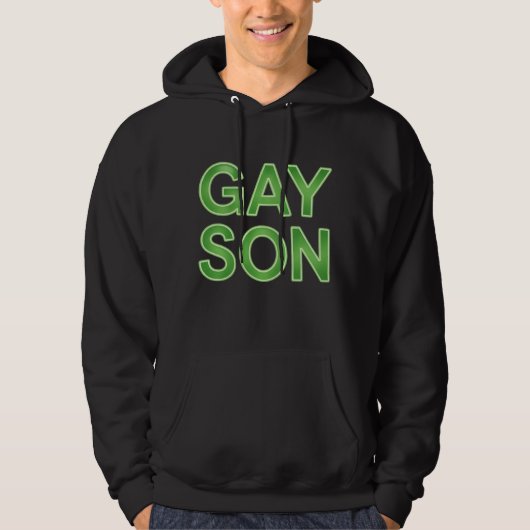 ゲイの息子が面白いLGBTQプライド パーカ (正面)