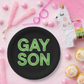 ゲイの息子が面白いLGBTQプライド ペーパープレート (パーティー)