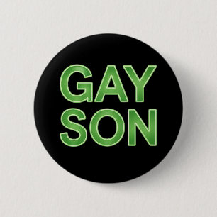 ゲイの息子が面白いLGBTQプライド 缶バッジ