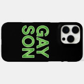 ゲイの息子が面白いLGBTQプライド Case-Mate iPhoneケース (裏面 (横))