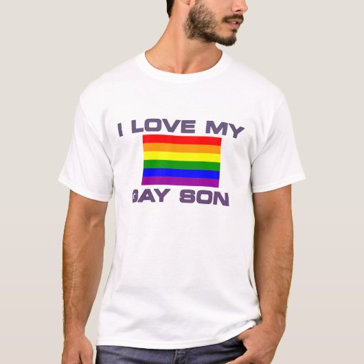 ゲイの息子を愛してる Tシャツ (正面)