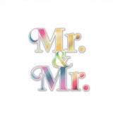 ゲイの新郎のバチェラーパーティー ゲイの結婚 シール (正面)