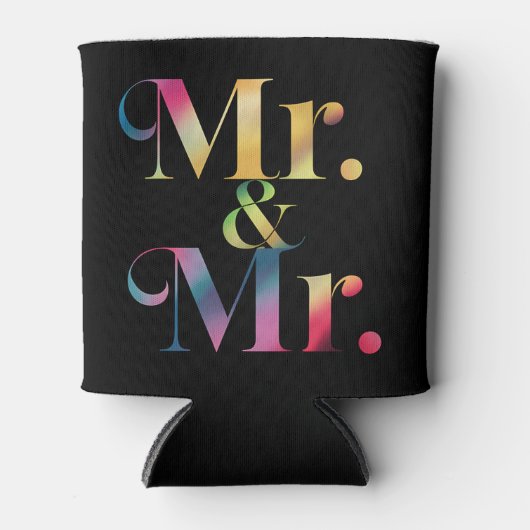 ゲイの新郎のバチェラーパーティー ゲイの結婚 缶クーラー (正面)