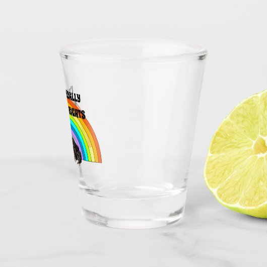 ゲイの権利のためのトアダルト ショットグラス (右)