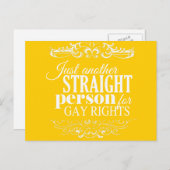 ゲイの権利のための別のストレートな人 – .png ポストカード (正面/裏面)
