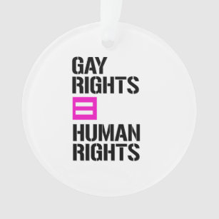ゲイの権利は人権と同等 オーナメント