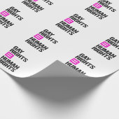 ゲイの権利は人権と同等 ラッピングペーパー (角)