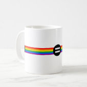 ゲイの権利フラグ コーヒーマグカップ (正面左)