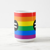 ゲイの権利フラグ コーヒーマグカップ (中央)