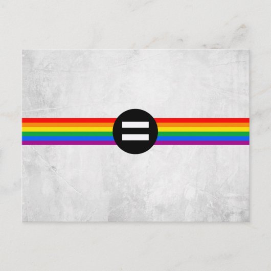 ゲイの権利フラグ ポストカード (正面)