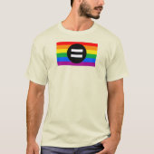 ゲイの権利フラグ Tシャツ (正面)