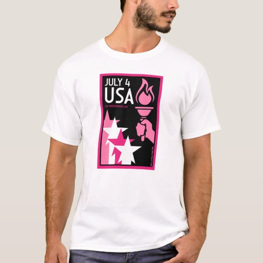 ゲイの独立記念日 Tシャツ (正面)