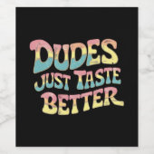 ゲイの男の方がうまい LGBT ゲイプライド月間 ワインラベル (シングルラベル)