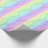 ゲイの男性のためのGiftwrapを結婚するパステル調の虹 ラッピングペーパー (角)
