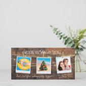 「ゲイの知り合い」 LGBT 3-Photoホリデーカード (スタンド正面)