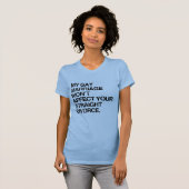ゲイの私の結婚は影響を与えないTシャツ Tシャツ (正面フル)
