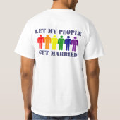 ゲイの結婚と平等 Tシャツ (裏面)