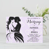 ゲイの結婚の二人の花嫁 招待状 (スタンド正面)