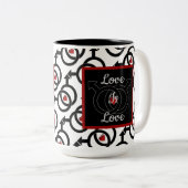 ゲイの結婚パーソナライズされた愛はラブコーヒーマグ ツートーンマグカップ (正面右)
