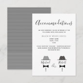 ゲイの結婚宿泊カード (正面/裏面)