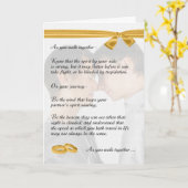 ゲイの結婚式おめでとう ふたりの新郎 カード (黄色い花)