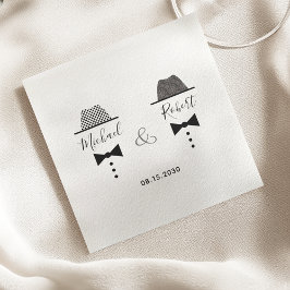 ゲイの結婚式 スタンダードカクテルナプキン